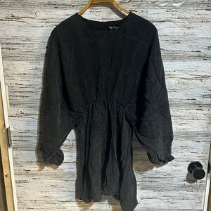 Zara long sleeve black dress size medium